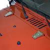 Fat Bob's Garage, Rugged Ridge, Part #11111.10, Jeep JK Wrangler Hood Hinge Covers, Stainless Steel 2007-2016 THUMBNAIL