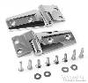 Fat Bob's Garage, Rugged Ridge, Part #11111.22, Jeep JK Wrangler Hood Hinge Kit, Stainless Steel 2007-2016 THUMBNAIL