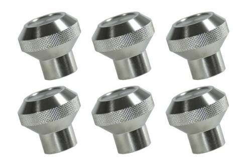 Fat Bob's Garage, Rugged Ridge, Part #11126.01, Billet Stainless Dash Knob Set, Clear Coated MAIN