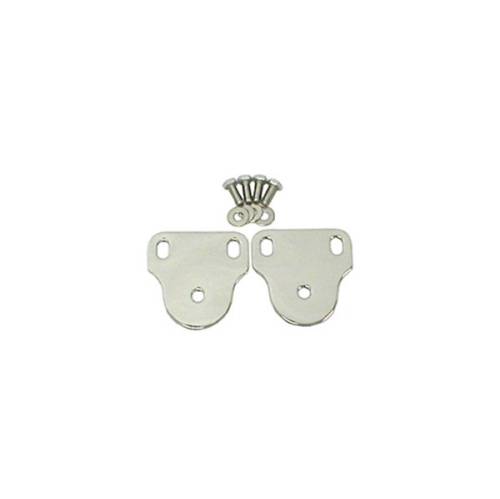 Fat Bob's Garage, Rugged Ridge, Part #11127.01, Jeep CJ/Wrangler Windshield Bracket Set, Stainless Steel 1976-1995 MAIN
