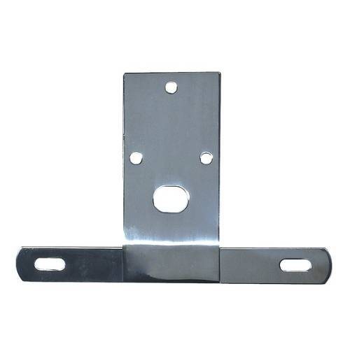 Fat Bob's Garage, Rugged Ridge, Part #11136.01, Jeep CJ License Plate Bracket, Stainless Steel 1976-1986 MAIN