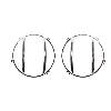 Fat Bob's Garage, Rugged Ridge, Part #11142.04, Jeep JK Wrangler Headlight Euro Guard Kit, Stainless Steel 2007-2016 THUMBNAIL