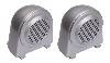 Fat Bob's Garage, Rugged Ridge, Part #11151.11, Jeep JK Wrangler Tweeter Speaker Enclosures, Brushed Silver 2007-2010 THUMBNAIL