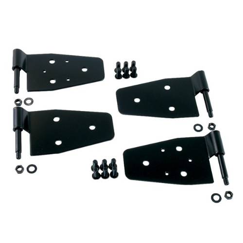 Fat Bob's Garage, Rugged Ridge, Part #11202.01, Jeep TJ Wrangler Door Hinge Kit, Black 1987-2006 MAIN