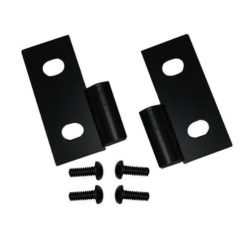 Fat Bob's Garage, Rugged Ridge, Part #11202.03, Jeep CJ/Wrangler Lower Door Hinge Brackets, Black 1976-2006 MAIN
