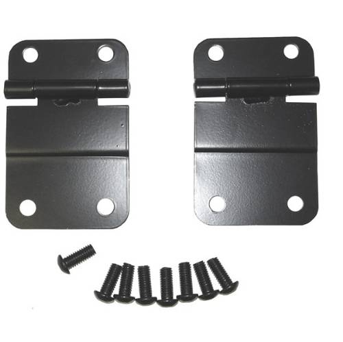 Fat Bob's Garage, Rugged Ridge, Part #11207.01, Jeep CJ Lower Tailgate Hinge Set Black 1976-1986 MAIN