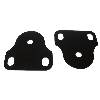 Fat Bob's Garage, Rugged Ridge, Part #11208.01, Jeep CJ/Wrangler Windshield Bracket Set, Black 1976-1995 THUMBNAIL