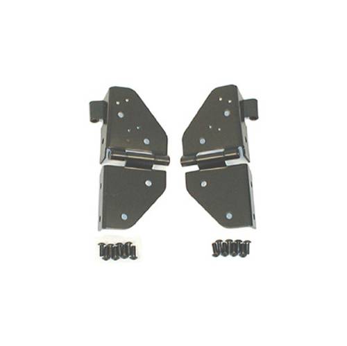 Fat Bob's Garage, Rugged Ridge, Part #11209.01, Jeep CJ/YJ Wrangler Windshield Hinges, Black 1976-1995 MAIN