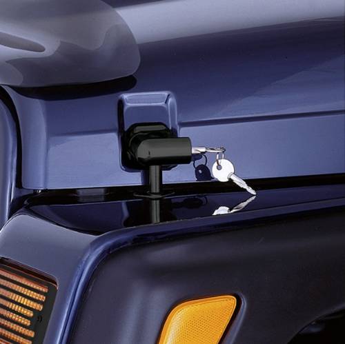 Fat Bob's Garage, Rugged Ridge, Part #11210.10, Jeep TJ/LJ Wrangler Locking Hood Catch Kit 1997-2006 MAIN
