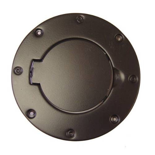 Fat Bob's Garage, Rugged Ridge, Part #11229.01, Gas Hatch Cover, Black Steel MAIN