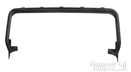 Fat Bob's Garage, Rugged Ridge, Part #11232.21, Jeep JK Wrangler Windshield Mount Light Bar, Textured Black, 2007-2016 MAIN