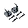 Fat Bob's Garage, Rugged Ridge, Part #11236.03, Tow Hook, Front Pair, Black THUMBNAIL
