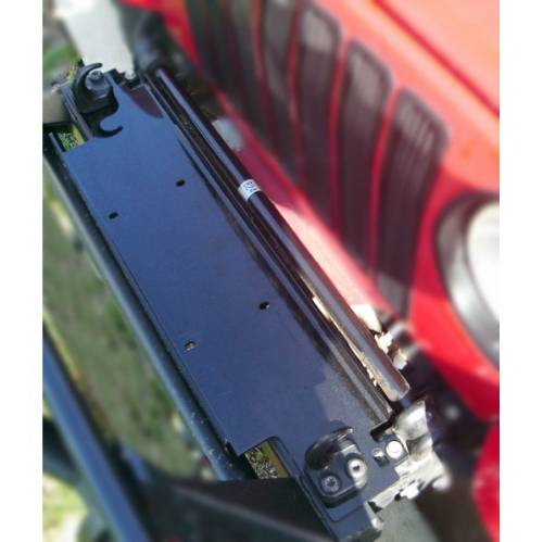 Fat Bob's Garage, Rugged Ridge, Part #11238.10, Winch Mount Plate, Black MAIN