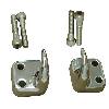 Fat Bob's Garage, Rugged Ridge, Part #11303.01, Tow Hook, Front Pair, Chrome THUMBNAIL