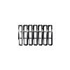 Fat Bob's Garage, Rugged Ridge, Part #11306.02, Jeep TJ/LJ Wrangler Grille Inserts, Chrome 1997-2006 THUMBNAIL