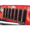 Fat Bob's Garage, Rugged Ridge, Part #11306.30, Jeep JK Wrangler Grille Inserts, Black, 2007-2016 THUMBNAIL