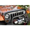 Fat Bob's Garage, Rugged Ridge, Part #11350.02, Jeep JK Wrangler Wraparound Bug Deflector Smoke 2007-2016 THUMBNAIL