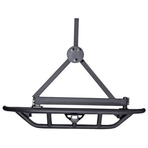 Fat Bob's Garage, Rugged Ridge, Part #11503.60, RRC Tire Carrier, Black MAIN