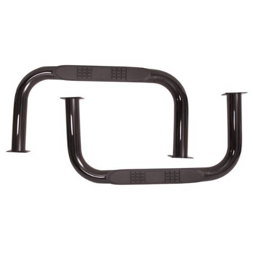 Fat Bob's Garage, Rugged Ridge, Part #11504.01, Jeep CJ5 Nerf Bars, Black 1955-1975 MAIN