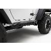 Fat Bob's Garage, Rugged Ridge, Part #11504.23, Jeep JK Wrangler RRC Rocker Guards, Black 2007-2016 THUMBNAIL