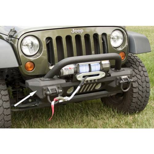 Fat Bob's Garage, Rugged Ridge, Part #11541.10, Aluminum Front Xhd Bumper Ends 07-16 Jeep JK Wrangler MAIN