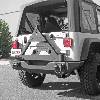 Fat Bob's Garage, Rugged Ridge, Part #11546.42, Tire Carrier Xhd Rear Bumper 76-06 Jeep CJ/Wrangler THUMBNAIL