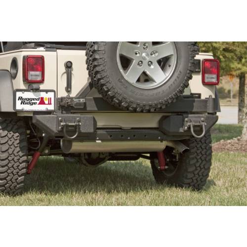 Fat Bob's Garage, Rugged Ridge, Part #11547.01, Aluminum Rear Bumper Pods 07-16 Jeep JK Wrangler MAIN