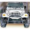 Fat Bob's Garage, Rugged Ridge, Part #11560.01, Jeep CJ/Wrangler 3" Double Tube Front Bumper With Hoop 1976-2006 THUMBNAIL