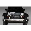 Fat Bob's Garage, Rugged Ridge, Part #11563.10, Jeep JK Wrangler 3" Front Tube Bumper, Stainless Steel 2007-2016 THUMBNAIL