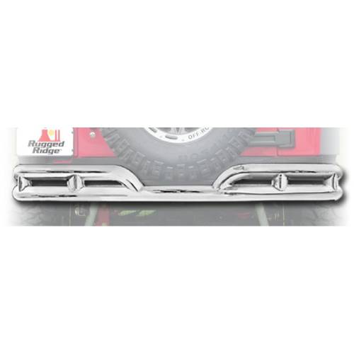 Fat Bob's Garage, Rugged Ridge, Part #11573.10, Bumper Rear Tube Stainless Steel MAIN