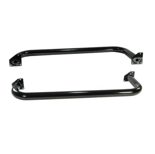 Fat Bob's Garage, Rugged Ridge, Part #11590.04, Jeep TJ Wrangler 3" Round Tube Side Steps, Black 1997-2006 MAIN