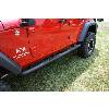 Fat Bob's Garage, Rugged Ridge, Part #11591.06, Jeep JK Wrangler 3" Round Tube Steps, Black 2007-2016 THUMBNAIL