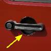 Fat Bob's Garage, Rugged Ridge, Part #11651.25, Jeep JK Wrangler 2 Door, Door Handle Recess Guard Kit 2007-2016 THUMBNAIL