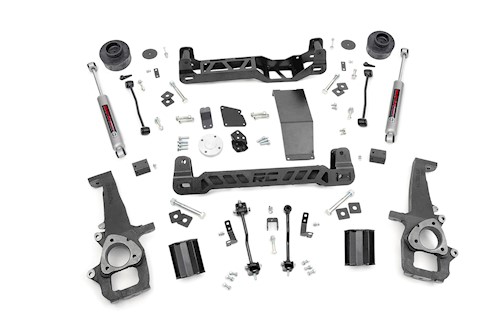 Rough Country 4in Dodge Suspension Lift Kit 12-18 for RAM 1500 4WD 33331 LARGE
