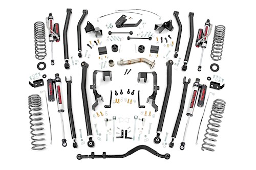 Rough Country 4" Long Arm Lift Kit Vertex Resi Shock for 12-18 Wrangler JK 2-dr LARGE