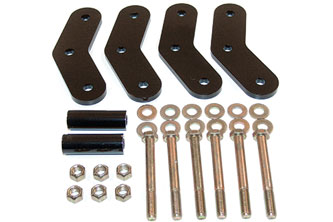 Fat Bob's Garage, BDS Part #124119, Jeep CJ 1-3/8" Rear Boomerang Shackle Kit MAIN