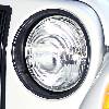 Fat Bob's Garage, Rugged Ridge, Part #12419.23, Jeep TJ/LJ Wrangler Black Headlight Bezels 1997-2006 THUMBNAIL