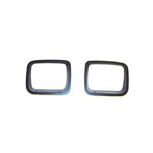 Fat Bob's Garage, Rugged Ridge, Part #12419.24, Jeep YJ Wrangler Headlight Bezels, Black 1987-1995 MAIN