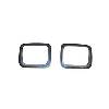 Fat Bob's Garage, Rugged Ridge, Part #12419.24, Jeep YJ Wrangler Headlight Bezels, Black 1987-1995 THUMBNAIL