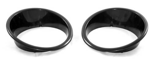 Fat Bob's Garage, Rugged Ridge, Part #12419.25, Jeep JK Wrangler Headlight Bezels, Black, 2007-2016 MAIN