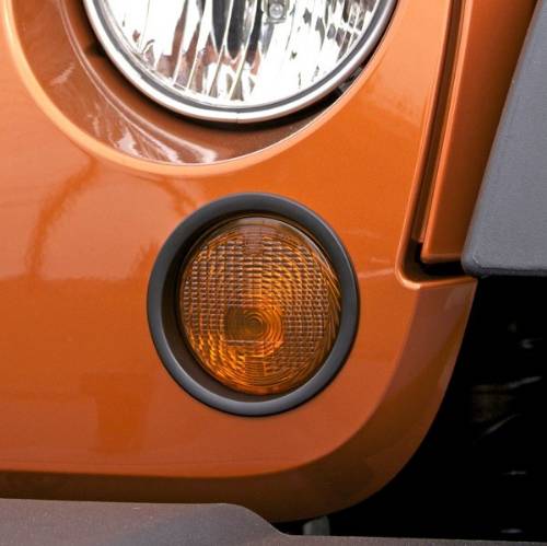 Fat Bob's Garage, Rugged Ridge, Part #12419.26, Jeep JK Wrangler Turn Signal Bezel Trim 2007-2016 MAIN