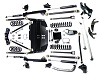 Teraflex TJ 5" Pro LCG Lift Kit w/ High Steer & 9550 Shocks THUMBNAIL