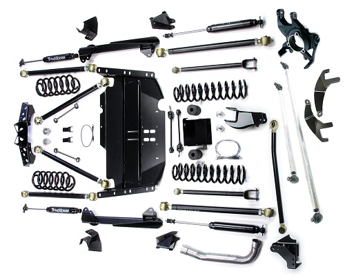 Teraflex TJ Unlimited 5" Pro LCG Lift Kit w/ High Steer & 9550 Shocks LARGE