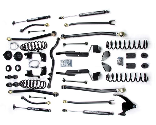 Teraflex JK 4 Door 4" Elite LCG Long FlexArm Lift Kit w/ 9550 Shocks LARGE