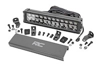 Rough Country 12-inch Cree LED Light Bar-Dual Row Black Series w/ Cool White DRL MAIN