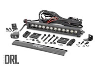 Rough Country Black Series LED Light Bar Amber DRL 12 Inch Single Row MAIN
