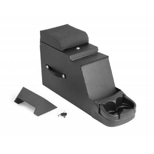 Fat Bob's Garage, Rugged Ridge, Part #13104.01, Stereo Security Console Black 76-95 Jeep CJ/Wrangler MAIN