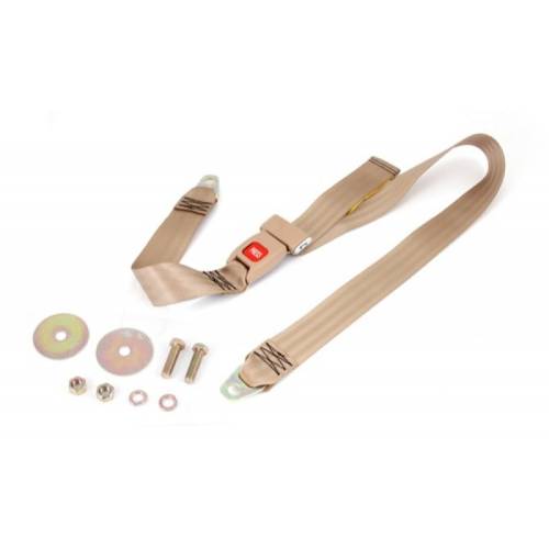 Fat Bob's Garage, OMIX-ADA Part #13202.20, Lap Seat Belt Tan 87-95 Jeep YJ Wrangler MAIN