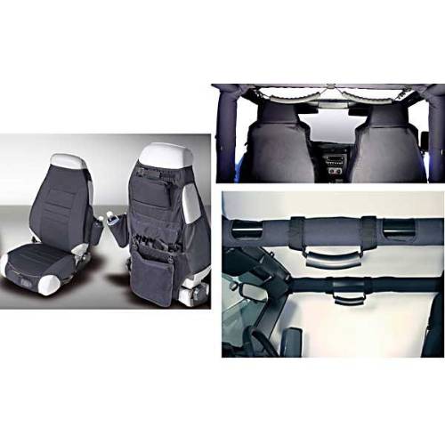 Fat Bob's Garage, Rugged Ridge, Part #13235.80, Jeep YJ/TJ Wrangler Interior Kit, Black 1987-2006 MAIN