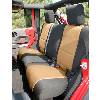 Fat Bob's Garage, Rugged Ridge, Part #13264.04, Neoprene Rear Seat Cover Black/Tan 07-16 Jeep 4-Door Wrangler THUMBNAIL